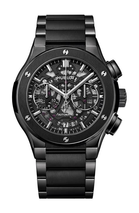 Hublot Classic Fusion Aero Chronograph Black Magic Bracelet 